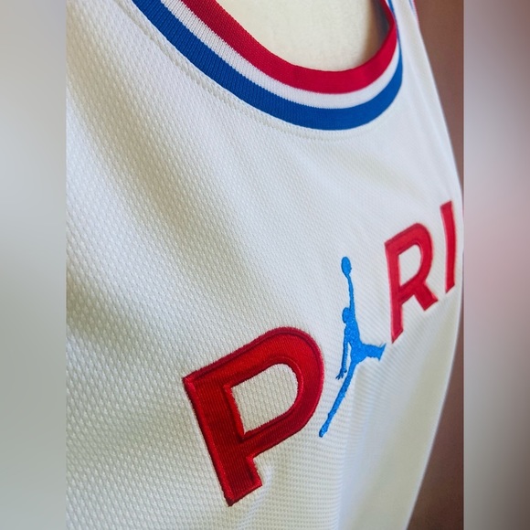 Jordan x Paris Saint Germain Dress Hyper White Nike Size XL Jersey Dress BB176 - Picture 8 of 10